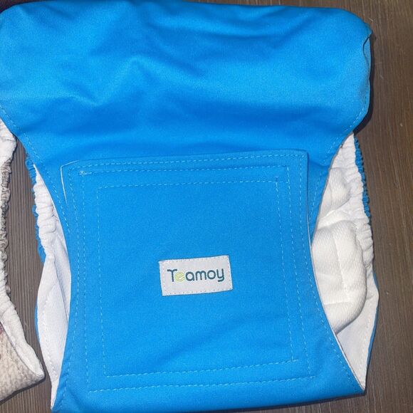 Teamoy Reusable Wrap Diapers for Male Dogs, Washable Puppy Belly Band Pack of 3 - Picture 3 of 6